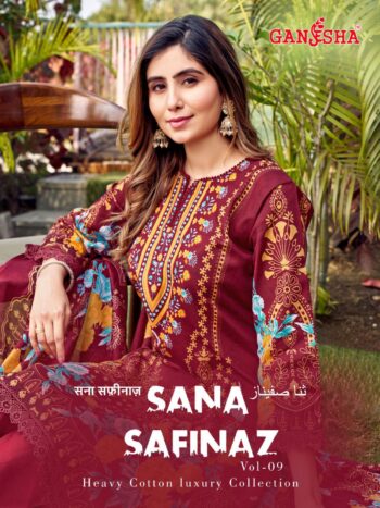 GANESHA SANA SAFINAZ VOL 9 KARACHI SUITS WHOLESALE