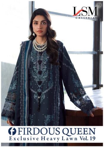 LSM GALLERIA FIRDOUS QUEEN VOL 19 KARACHI SUITS