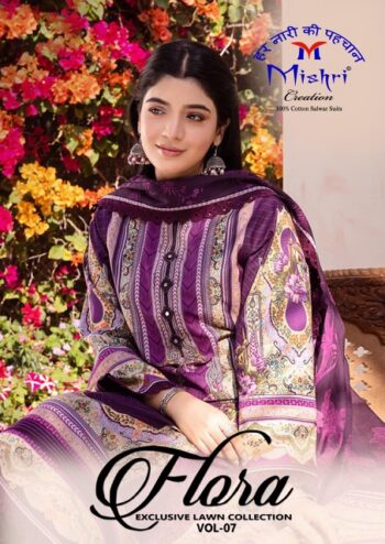 MISHRI CREATION FLORA VOL 7 KARACHI SUITS WHOLESALE