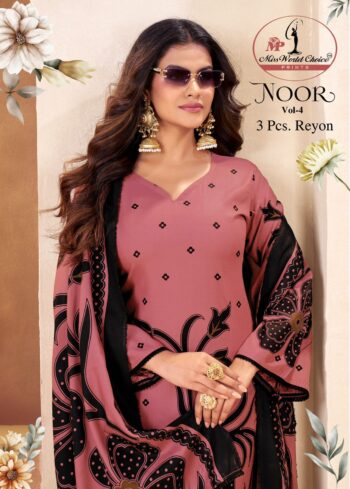 MISS WORLD NOOR VOL 4 KARACHI SUITS WHOLESALER