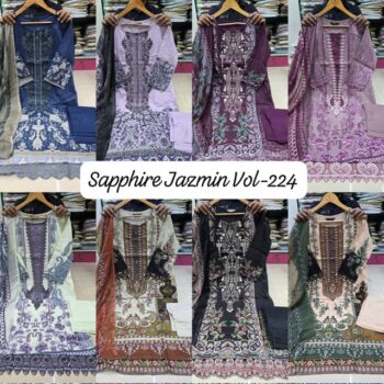 SAPPHIRE JAZMIN VOL 224 READYMADE LAWN SUITS