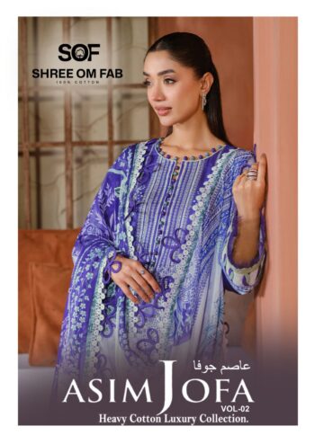 SHREE OM FAB ASIM JOFA VOL 2 KARACHI SUIT WHOLESALE