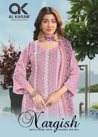 AL KARAM NARGISH KARACHI SUITS WHOLESALER