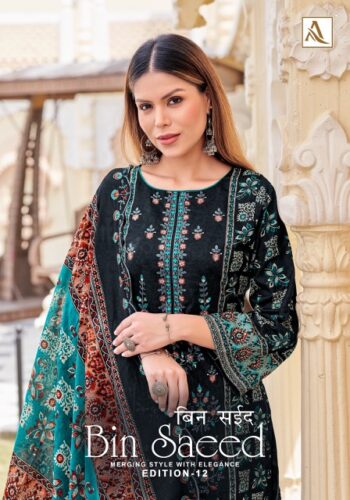 ALOK SUITS BIN SAEED VOL 12 SALWAR KAMEEZ