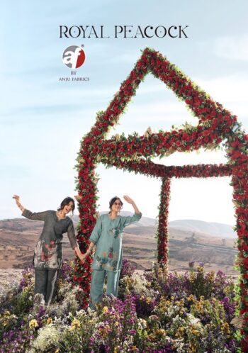 ANJU FABRICS ROYAL PEACOCK CORD SET WHOLESALER