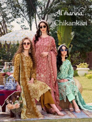 BELLIZA ALMARINA CHIKANKARI SALWAR KAMEEZ CATALOG