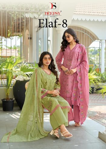 DEEPSY SUITS ELAF VOL 8 PAKISTANI SUITS WHOLESALER