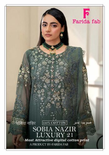 FARIDA FAB SOBIA NAZIR LUXURY 21 KARACHI SUITS