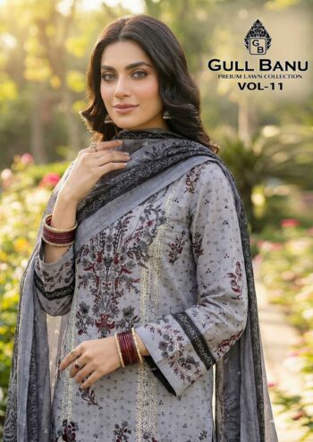 GULL AAHMED GULL BANU VOL 11 KARACHI SUITS