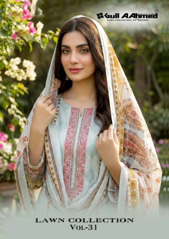 GULL AAHMED VOL 31 LAWN COLLECTION KARACHI SUITS