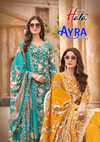 HALA AYRA VOL 1 COTTON KARACHI SUITS WHOLESALER