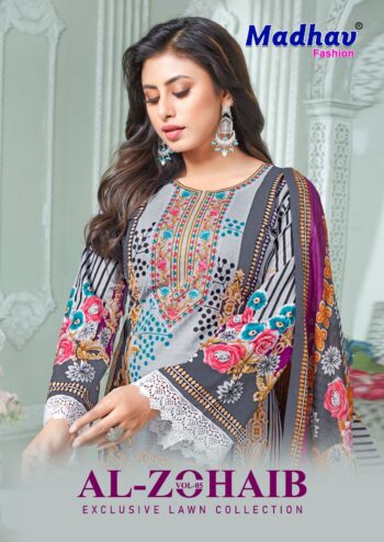 MADHAV FASHION AL ZOHAIB VOL 5 KARACHI SUITS