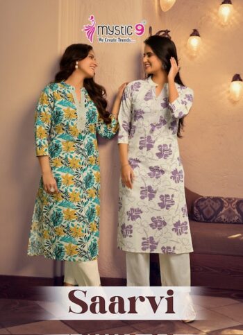 MYSTIC 9 SAARVI VOL 1 READYMADE KURTIS CATALOG