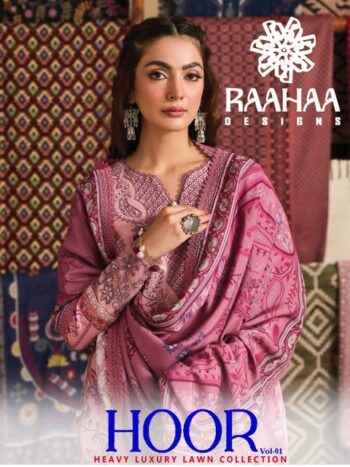 RAAHA DESIGNS HOOR VOL 1 KARACHI SUITS WHOLESALER