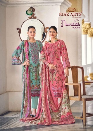 RIAZ ARTS NAWAZISH VOL 2 COTTON SUITS WHOLESALER