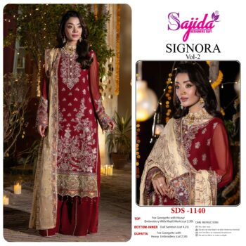 SAJIDA DESIGNERS SIGNORA VOL 2 PAKISTANI SUITS