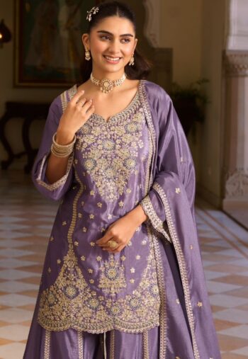 SANIKA PEHAR READYMADE CHINNON SUITS CATALOG