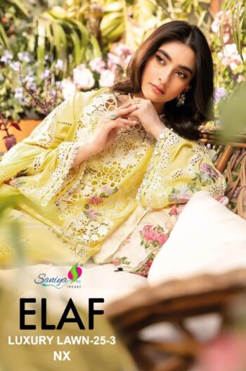 SANIYA TRENDZ ELAF 25-3 NX LUXURY LAWN COLLECTION