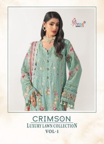 SHREE FABS CRIMSON VOL 1 LUXURY LAWN COLLECTION
