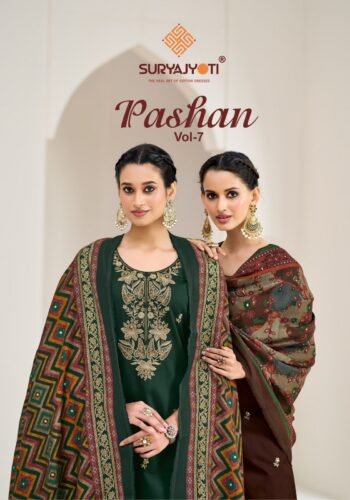SURYAJYOTI PASHAN VOL 7 DRESS MATERIAL WHOLESALE