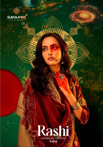SURYAJYOTI RASHI VOL 6 READYMADE ANARKALI KURTIS