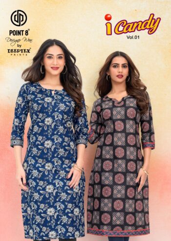 DEEPTEX PRINTS I CANDY VOL 1 READYMADE KURTIS