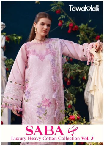 TAWAKKAL SABA VOL 3 KARACHI SUITS WHOLESALER
