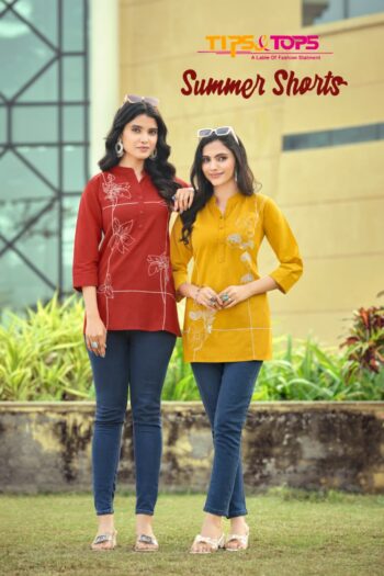 TIPS & TOPS SUMMER SHORTS READYMADE KURTIS