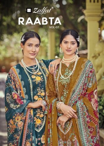 ZULFAT RAABTA VOL 7 COTTON SUITS WHOLESALER